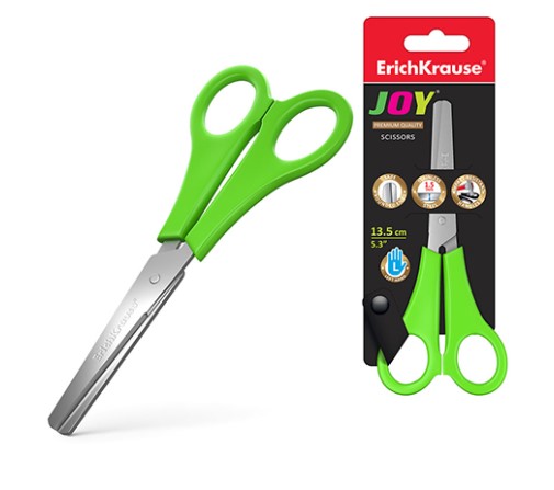 Ножницы, Erich Krause Joy, 13,5 см, (для левши), 30790