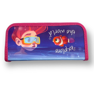 Пенал 1 секция Пчёлка , "ИЗУЧАЙ МИР", ПО-503