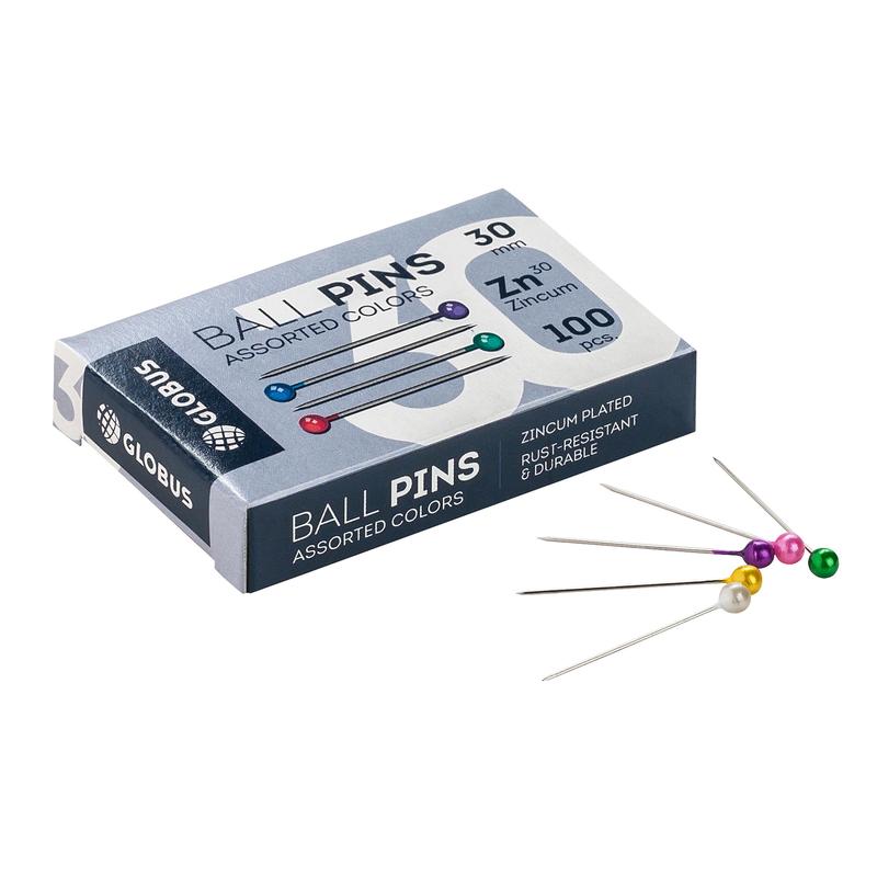 Булавки 'Глобус' 30 мм , 150 шт;уп, БК30-150