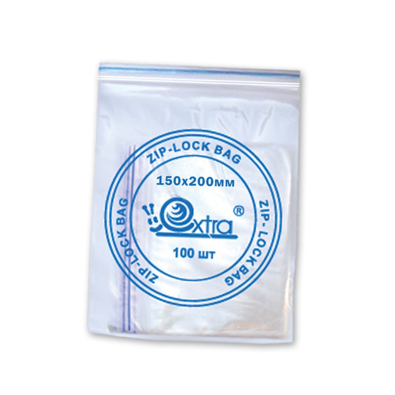 Пакет с замком , 150 х 200 мм , 100 шт;уп, 02020045