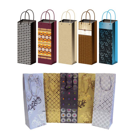 Пакет подарочный ламинированный , 123х362х100 ,  mix B premium , BP-4014;470;407