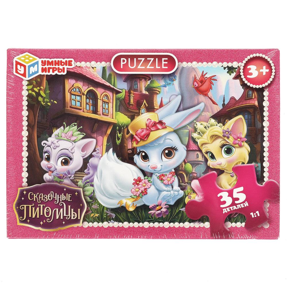 Макси-пазлы  в коробке. Пазл 35 деталей. 180х127х35 мм, 'Сказочные питомцы', 359307