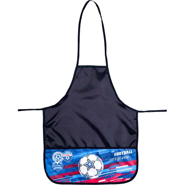 Фартук для труда 'DEVENTE Play football', 45х54 см(М), водоотталк. ткань, темно-синий, 7042100