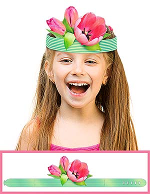 Корона бумажная ФДА 'Цветы' 408-33