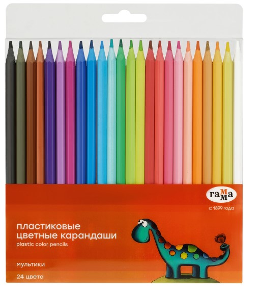 Цветные карандаши 24 цвета, Гамма.Мультики, 251220213