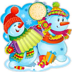 Плакат-мини ,'Снеговики', P33-86