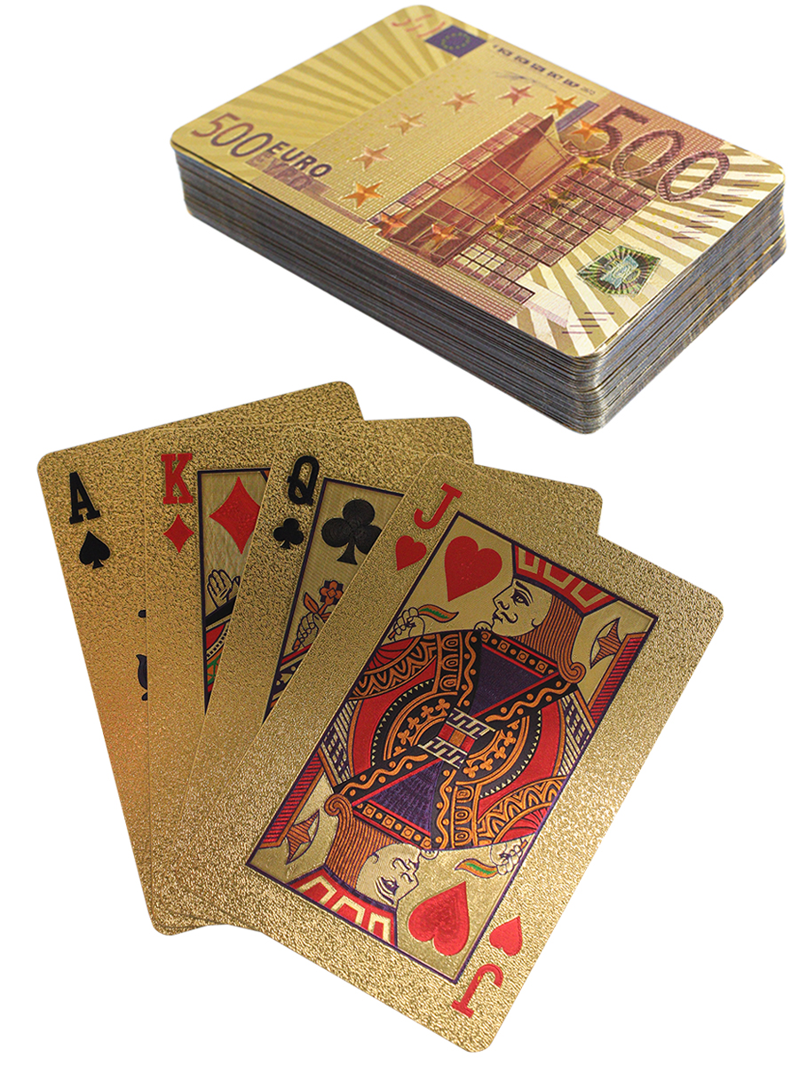Карты игральные, 'MILAND', пластиковые, 54 шт, Золотые, ИН-4383;4384;4385;4389