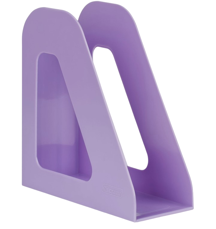 Лоток для бумаг вертикальный 'СТАММ', Фаворит, фиолетовый, ширина 90 мм, ЛТВ-31277