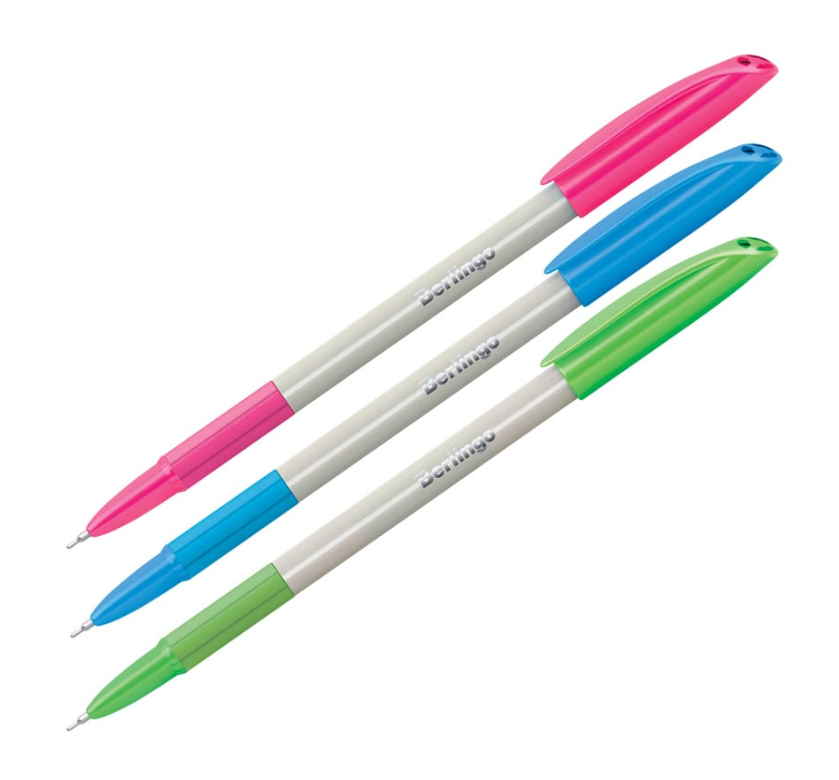 Ручка шариковая Berlingo 'Perlamutik Pro', синяя , 0,7 мм , грип, CBp_70743