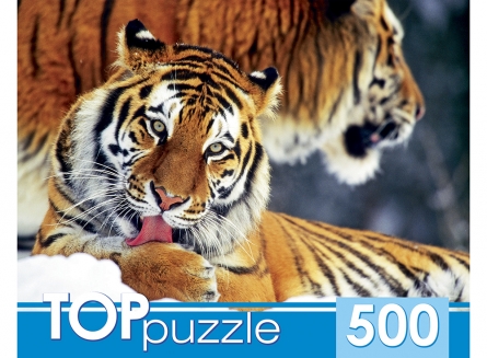 Пазлы 500 эл. TOPpuzzle 'Два тигра', КБТП500-6797