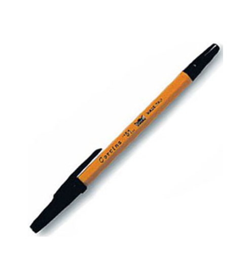 Ручка шариковая Corvina '51-Vintage', чёрная, 1 мм., корпус желтый, 40163;01G