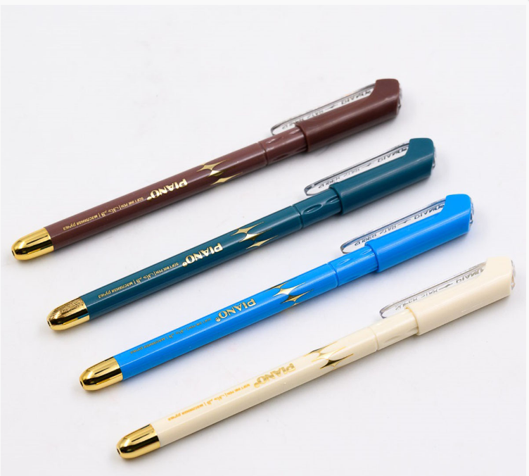 Ручка шариковая Piano ' синяя , 0.5 мм. масл,основа, игол,наконеч, РТ-031