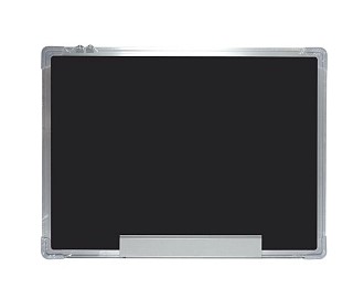 Доска меловая с алюминиевой рамой 'Attomex' 600x450 мм, алюминиевая полка для маркеров, 6050201