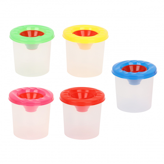 Стакан непроливайка одинарный с крышкой и пробкой, CH-2