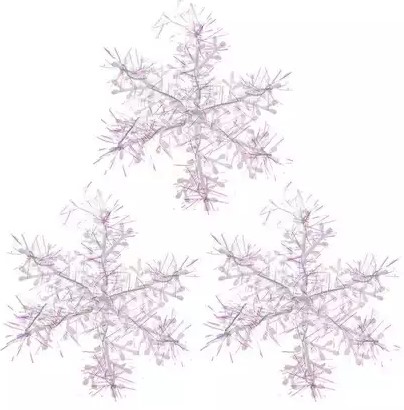 Декоративная снежинка , d-5 см, HY-1