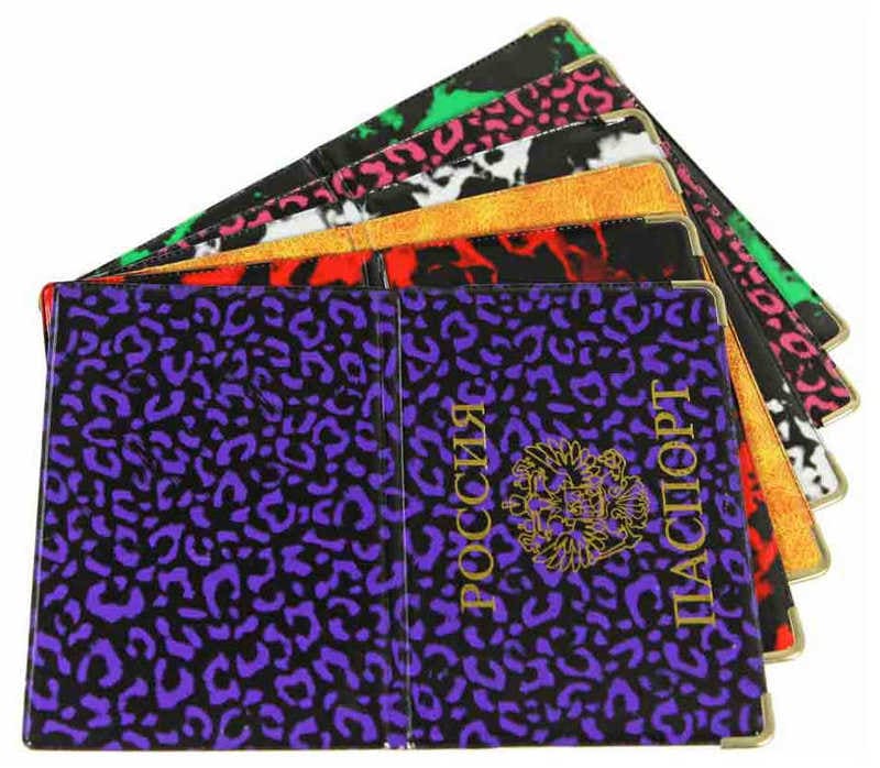 Обложка для паспорта, тиснение 'Герб' ПВХ, ассорти STAFF, 237580