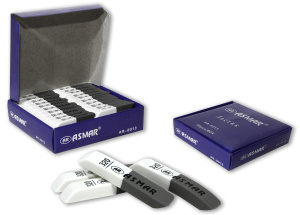 ЛАСТИК БЕЛО-СЕРЫЙ ДЛЯ РУЧКИ И КАРАНДАША МАЛЕНЬКИЙ 