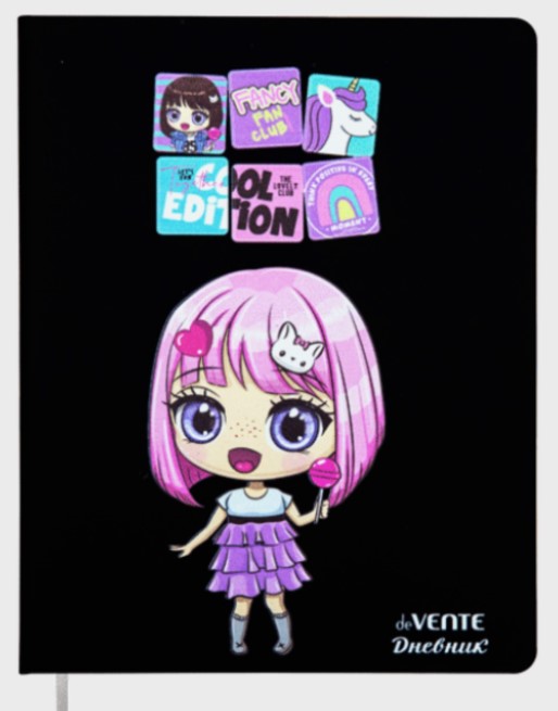 Дневник 'deVENTE. Fancy Girl' универсальный блок, 48 листов, 2020458