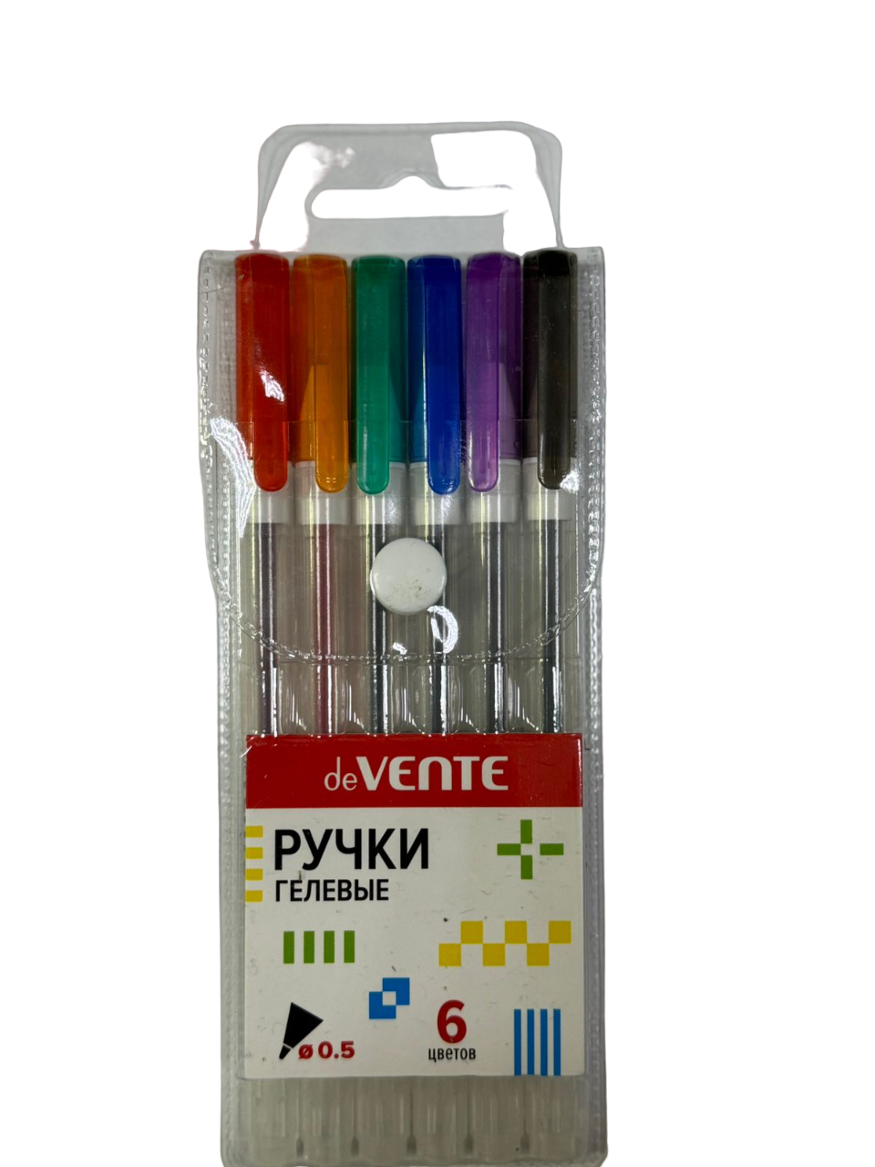 Набор ручек гелевых 'deVENTE. Hit' 06 шт, 6 цветов, d=0,5 мм, 5051373