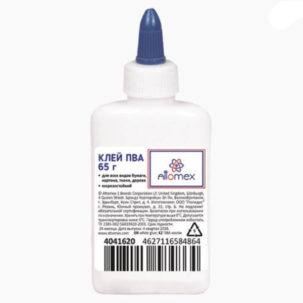 Клей ПВА 'Attomex' морозоустойчивый (5 циклов) 065 г, 4041620