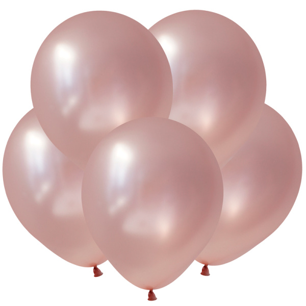 Шар латексный Весёлый праздник 12' Розовое золото, металл, 100 шт, 212303
